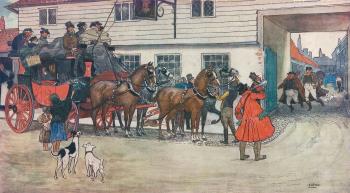 lithographic print from Pickwick Papers