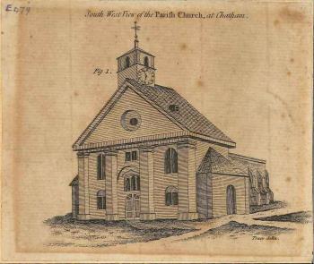 print of Chatham church