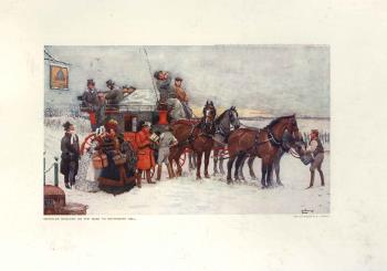 lithographic print, Nicholas Nickleby