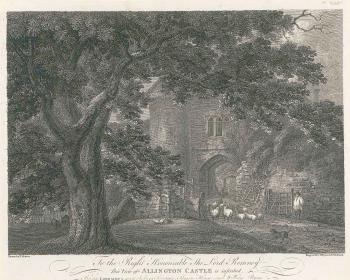 print of Allington castle gateway