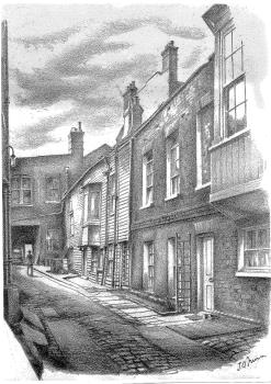 print of an old Medway street