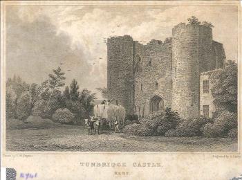 print of Tonbridge castle