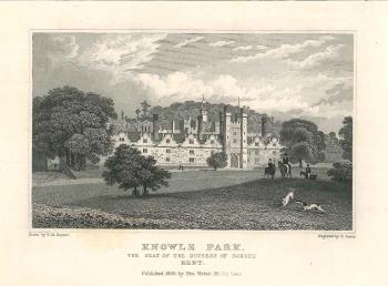 print of Knole House, near Sevenoaks