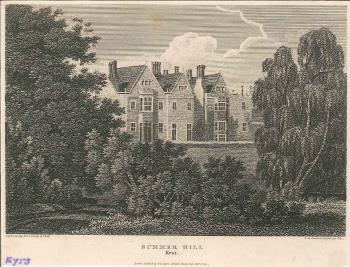 print of Somerhill House, Tonbridge