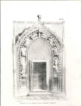 print of cathedral chapter doorway
