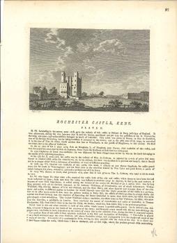 print of Rochester castle