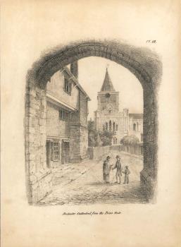 print of the Prior's Gate, Rochester