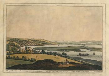 print of Upnor towards Sheerness