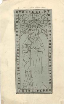 print of tomb in Strood old church