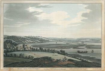 print of Upnor towards Sheerness