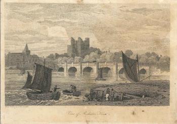 print of Rochester bridge