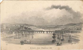 print of Rochester from Frindsbury