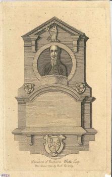 print of Richard Watts monument