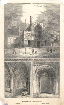 print of Rochester Cathedral