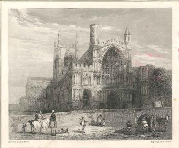 print of Rochester Cathedral