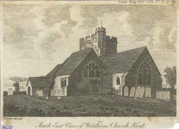 print of Wouldham church