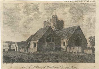 print of Wouldham church