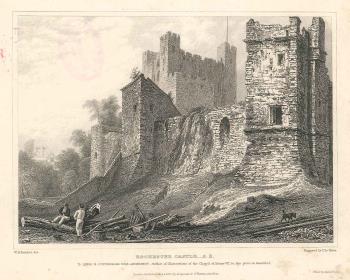 print of Rochester castle