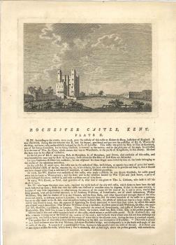 print of Rochester castle