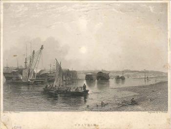print of Chatham in circa 1837
