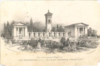 print of planned Rochester cemetery