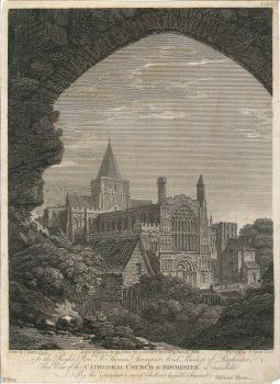 print of Rochester Cathedral