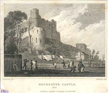 print of Rochester castle