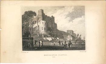 print of Rochester castle