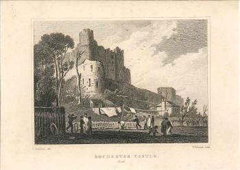 print of Rochester castle