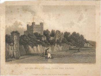 print of Rochester castle