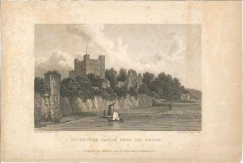 print of Rochester castle