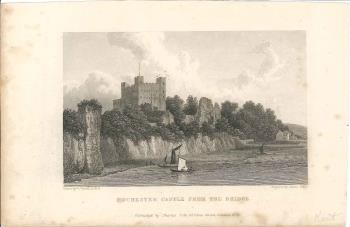 print of Rochester castle