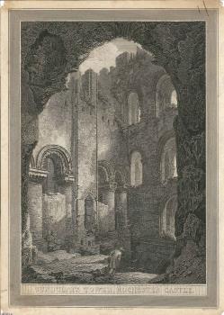 print of Rochester castle interior
