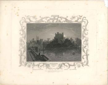 print of Rochester castle
