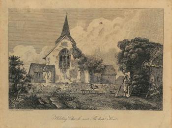 print of Halling church