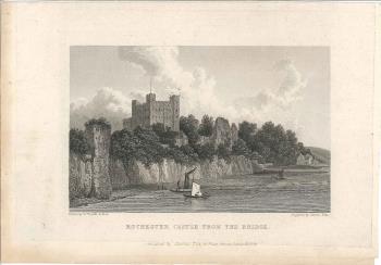 print of Rochester castle