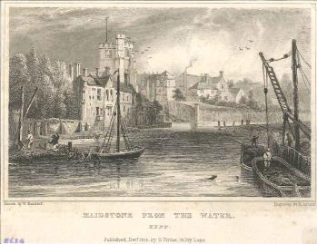 print of Maidstone from the water