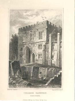 print of Maidstone College gateway