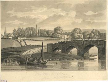 print of Teston bridge