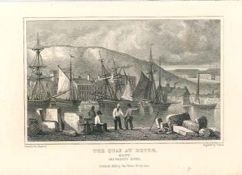 print of the Quay at Dover