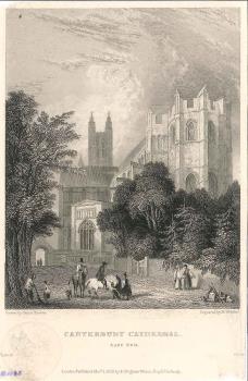 print of Canterbury cathedral