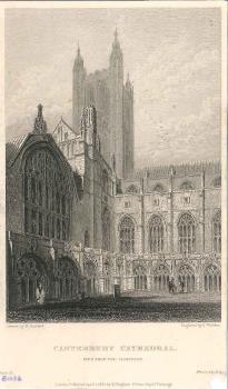 print of Canterbury cathedral