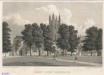 print of Green Court, Canterbury