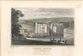 print of Leeds castle