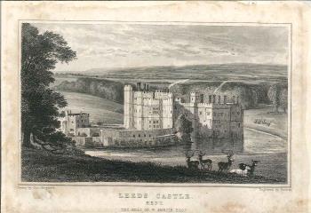 print of Leeds castle