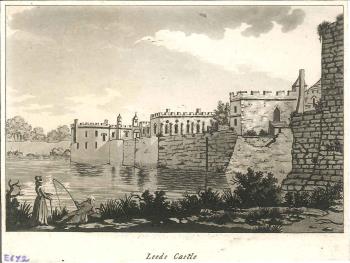 print of Leeds castle