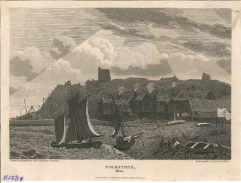 print of Folkestone harbour