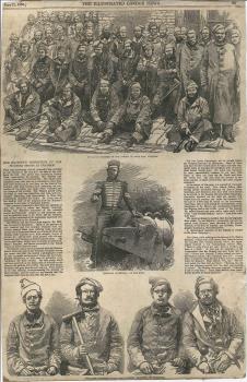 print of wounded soldiers at Chatham