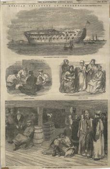print of Russian prisoners at Sheerness