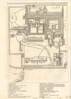 print of Canterbury cathedral plan